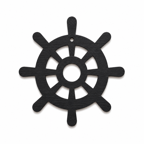 Modern Ship Wheel | Μοντέρνο Ξύλινο & Ακρυλικό Τιμόνι Πλοίου