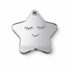 Ακρυλικό Αστεράκι Καθρέφτης με Χάραξη 6cm – Plexiglass Charm