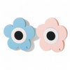 Λουλούδι από plexiglass με μάτι σε baby pink και blue – μπομπονιέρα βάπτισης

