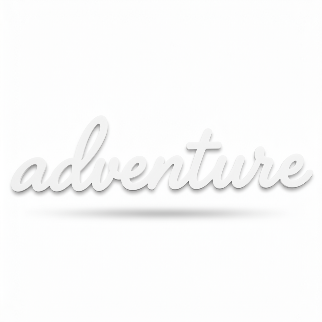 Adventure Script Word | Laser Cut Διακοσμητική Λέξη
