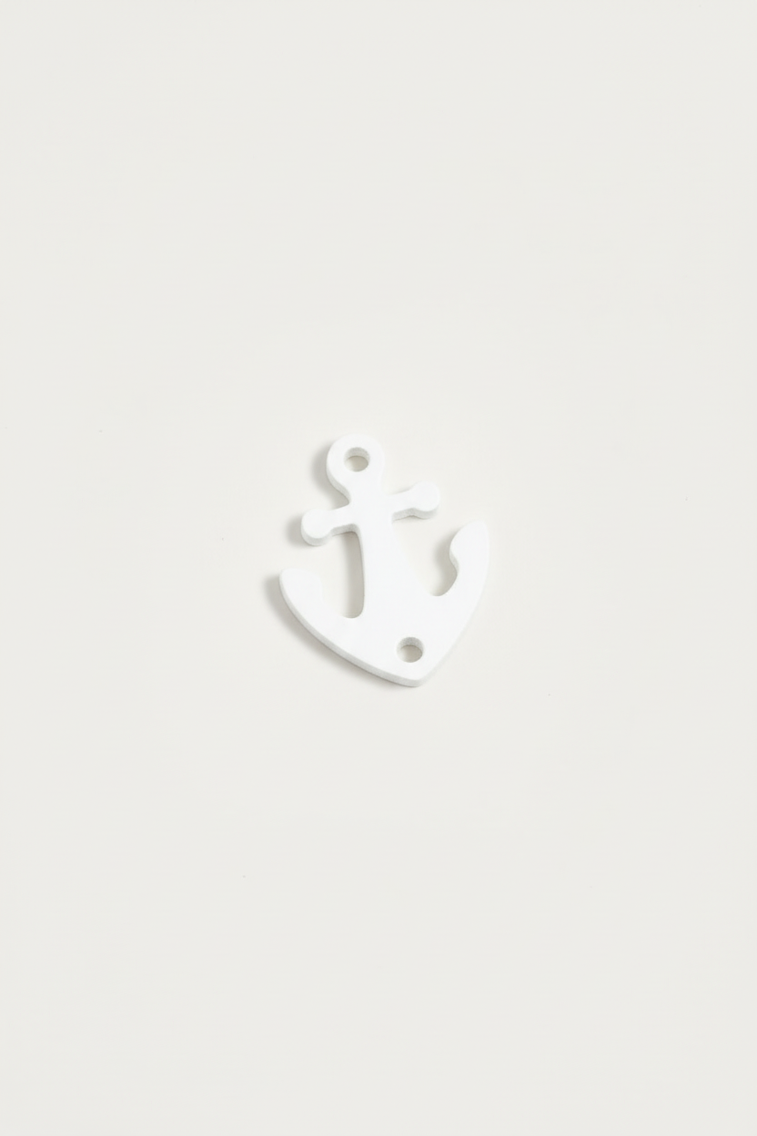 Ακρυλικό πλέξι στοιχείο άγκυρα για μακραμέ 15x20 mm σε συσκευασία 10 τεμαχίων