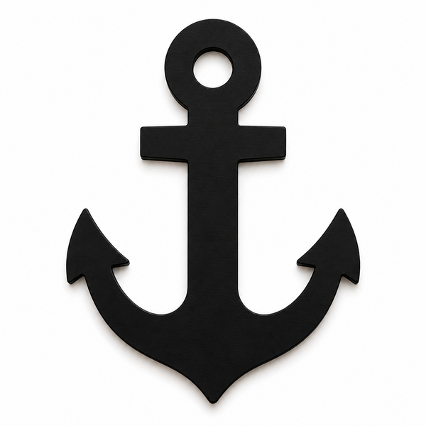 Anchor laser cut διακοσμητικό στοιχείο άγκυρα από MDF, ακρυλικό και καθρέφτη για DIY, μπομπονιέρες και ναυτικές κατασκευές | So Cute Cut