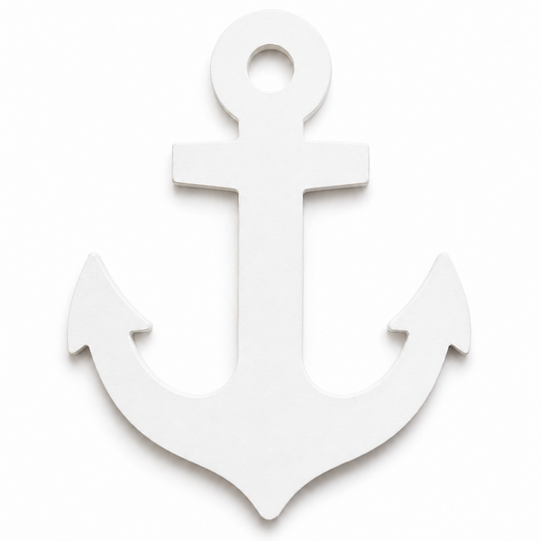 Anchor laser cut διακοσμητικό στοιχείο άγκυρα από MDF, ακρυλικό και καθρέφτη για DIY, μπομπονιέρες και ναυτικές κατασκευές | So Cute Cut