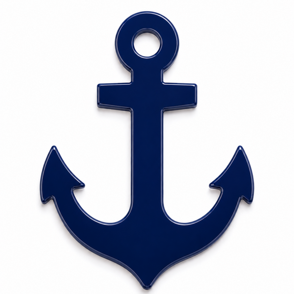 Anchor laser cut διακοσμητικό στοιχείο άγκυρα από MDF, ακρυλικό και καθρέφτη για DIY, μπομπονιέρες και ναυτικές κατασκευές | So Cute Cut