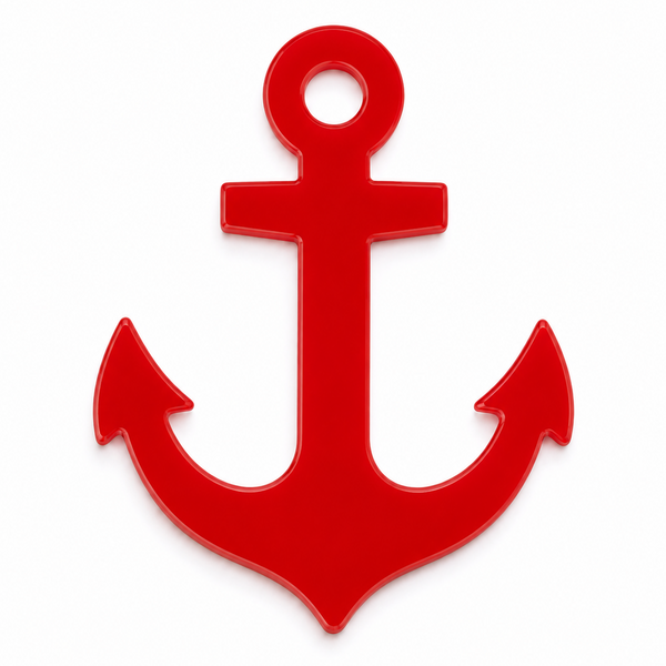 Anchor laser cut διακοσμητικό στοιχείο άγκυρα από MDF, ακρυλικό και καθρέφτη για DIY, μπομπονιέρες και ναυτικές κατασκευές | So Cute Cut