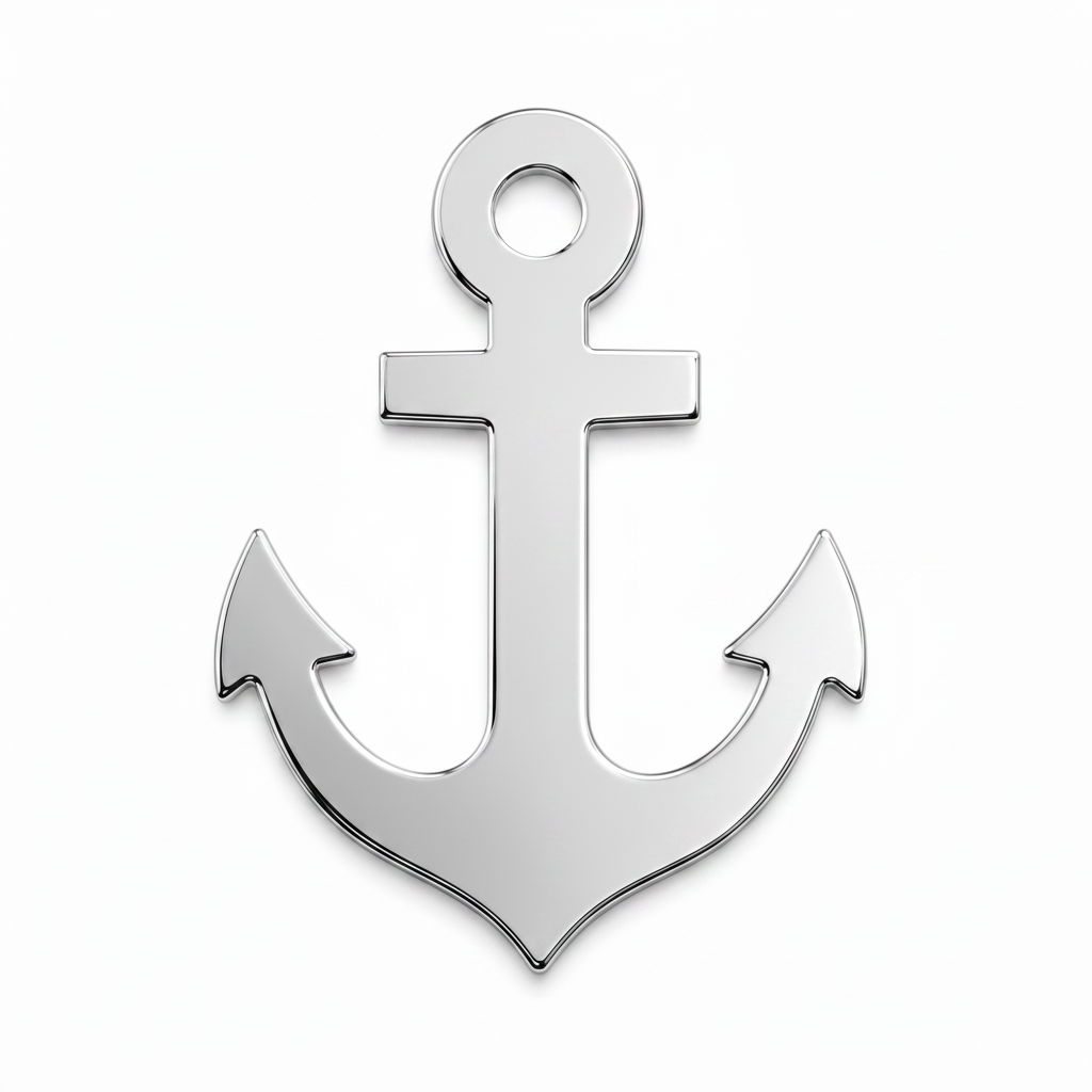 Anchor laser cut διακοσμητικό στοιχείο άγκυρα από MDF, ακρυλικό και καθρέφτη για DIY, μπομπονιέρες και ναυτικές κατασκευές | So Cute Cut