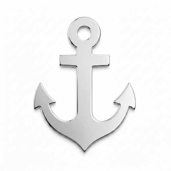 Anchor laser cut διακοσμητικό στοιχείο άγκυρα από MDF, ακρυλικό και καθρέφτη για DIY, μπομπονιέρες και ναυτικές κατασκευές | So Cute Cut
