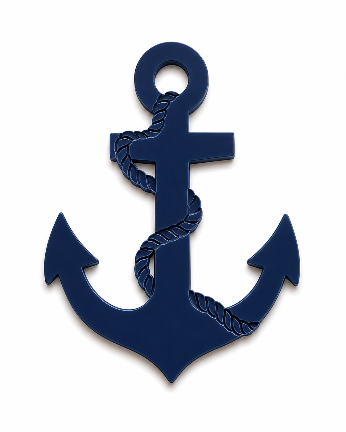 Anchor with Rope laser cut διακοσμητικό στοιχείο άγκυρα με σχοινί από MDF, ακρυλικό και χρυσό καθρέφτη για DIY και μπομπονιέρες | So Cute Cut