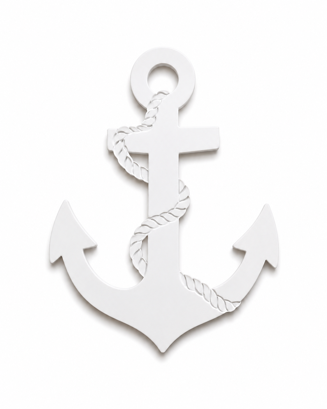 Anchor with Rope laser cut διακοσμητικό στοιχείο άγκυρα με σχοινί από MDF, ακρυλικό και χρυσό καθρέφτη για DIY και μπομπονιέρες | So Cute Cut