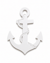 Anchor with Rope laser cut διακοσμητικό στοιχείο άγκυρα με σχοινί από MDF, ακρυλικό και χρυσό καθρέφτη για DIY και μπομπονιέρες | So Cute Cut