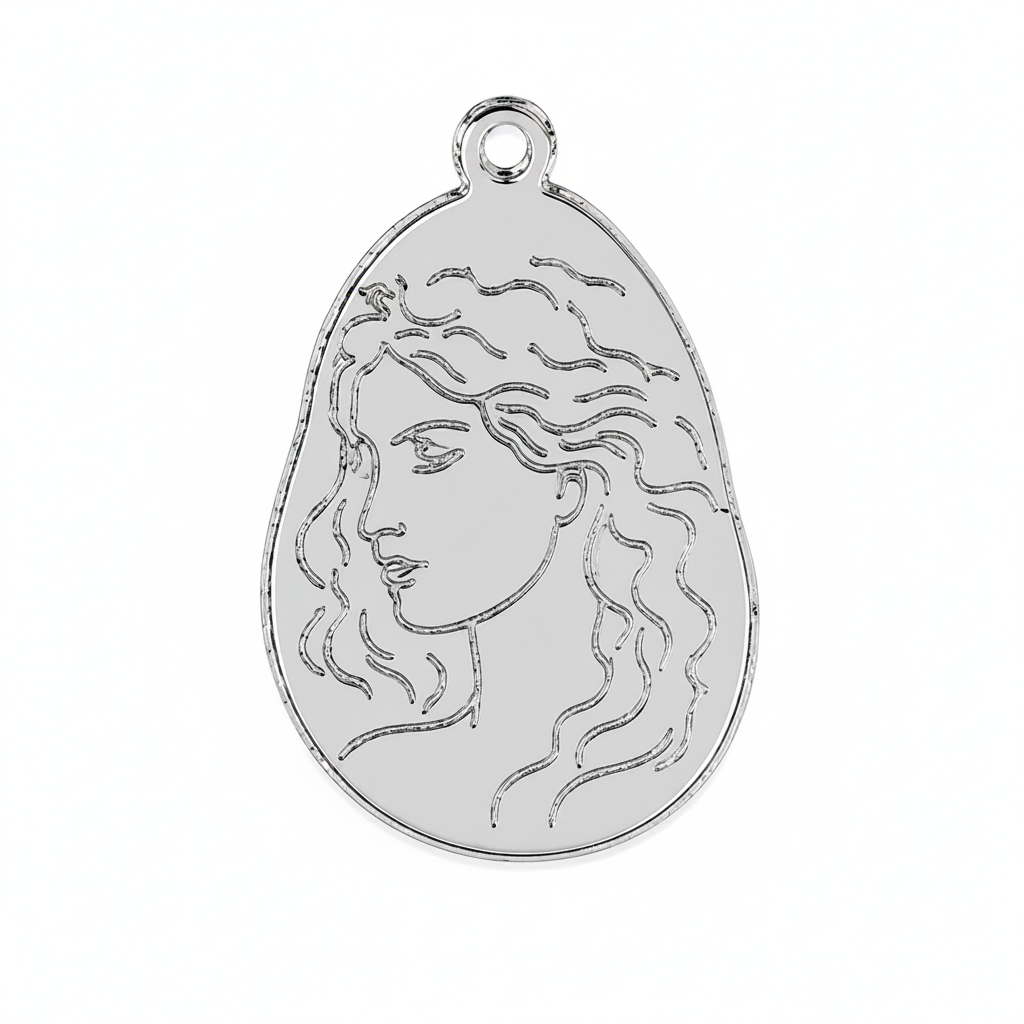 Aphrodite Mirror Charm Κρεμαστό Στοιχείο Κοσμήματος από Καθρέφτη Πλεξιγκλάς