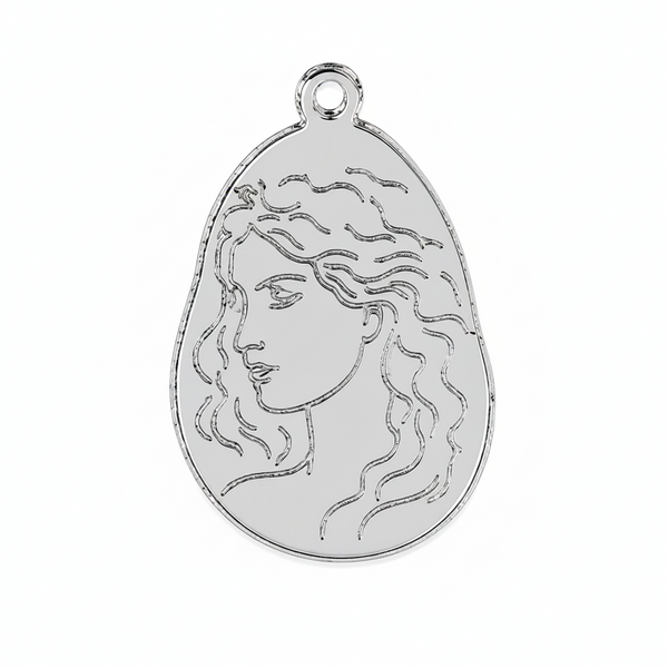 Aphrodite Mirror Charm Κρεμαστό Στοιχείο Κοσμήματος από Καθρέφτη Πλεξιγκλάς