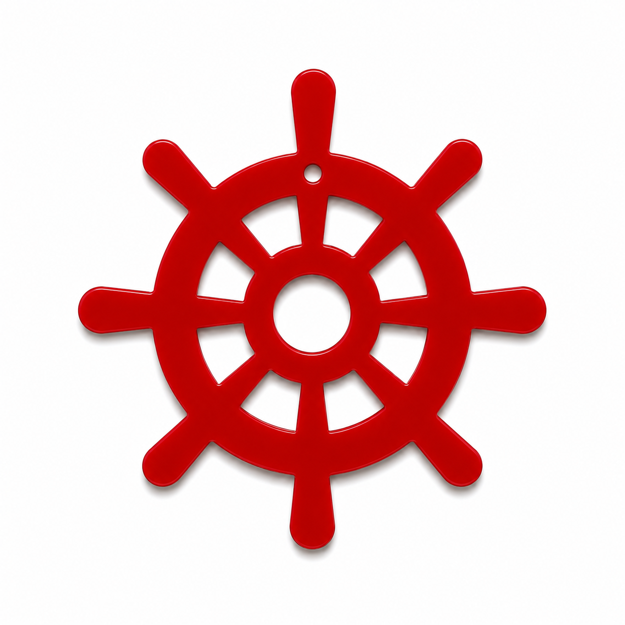 Modern Ship Wheel | Μοντέρνο Ξύλινο & Ακρυλικό Τιμόνι Πλοίου