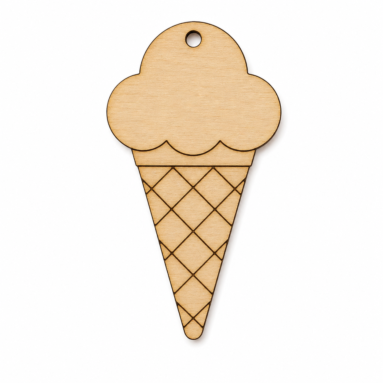 Sweet Ice Cream Διακοσμητικό Παγωτό από Σημύδα & Πλεξιγκλάς | DIY Summer Charm