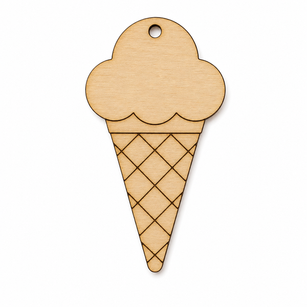 Sweet Ice Cream Διακοσμητικό Παγωτό από Σημύδα & Πλεξιγκλάς | DIY Summer Charm