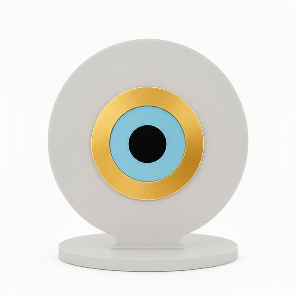 Aura Eye – Χειροποίητο Επιτραπέζιο Διακοσμητικό Μάτι με Βάση