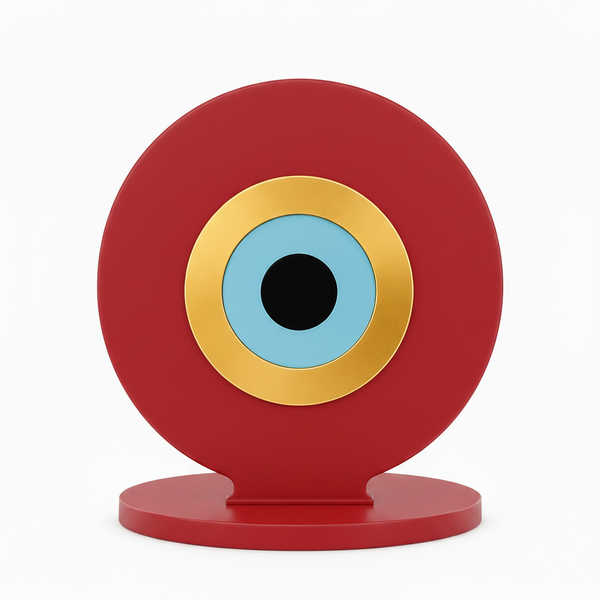 Aura Eye – Χειροποίητο Επιτραπέζιο Διακοσμητικό Μάτι με Βάση