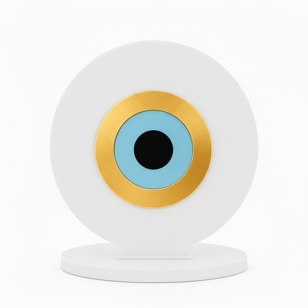 Aura Eye – Χειροποίητο Επιτραπέζιο Διακοσμητικό Μάτι με Βάση