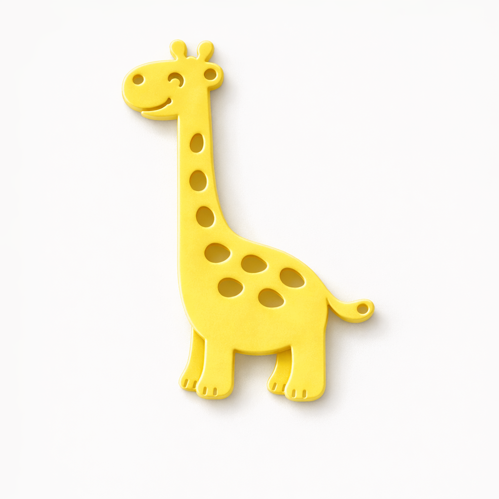 Lola the Giraffe cutout φιγούρα καμηλοπάρδαλης από πλεξιγκλάς 10 εκ με διακοσμητικά κοψίματα για DIY και μπομπονιέρες