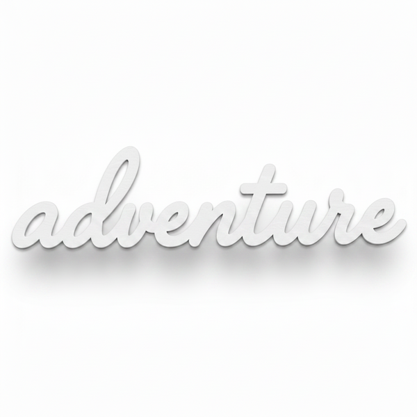 Adventure Script Word | Laser Cut Διακοσμητική Λέξη