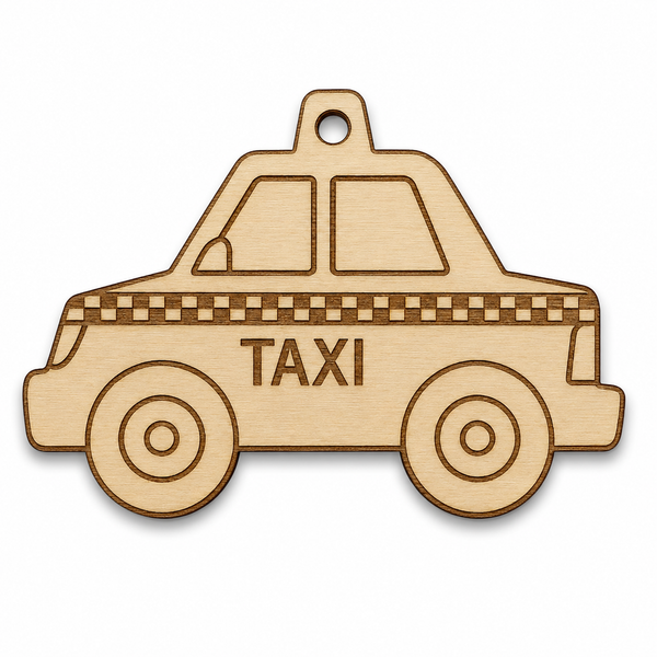 Baby Taxi ξύλινο διακοσμητικό ταξί από MDF σημύδας