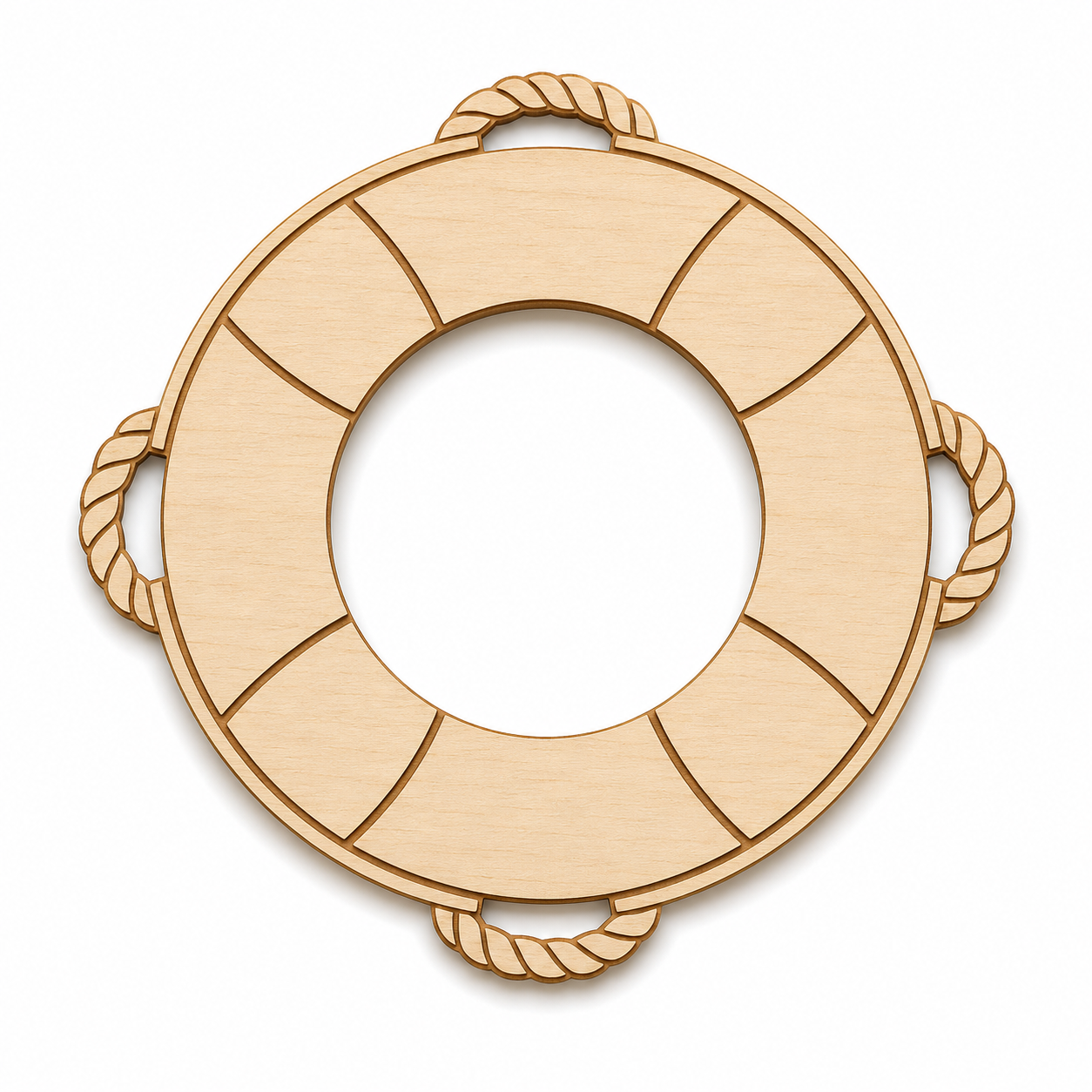 Basic Lifebuoy laser cut διακοσμητικό σωσίβιο από ξύλο, ακρυλικό και καθρέφτη για DIY, μπομπονιέρες και ναυτικές δημιουργίες | So Cute Cut