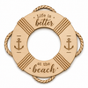 Beach Lifebuoy Sign διακοσμητικό σωσίβιο από MDF για beach house διακόσμηση, summer crafts και ναυτικές δημιουργίες | So Cute Cut