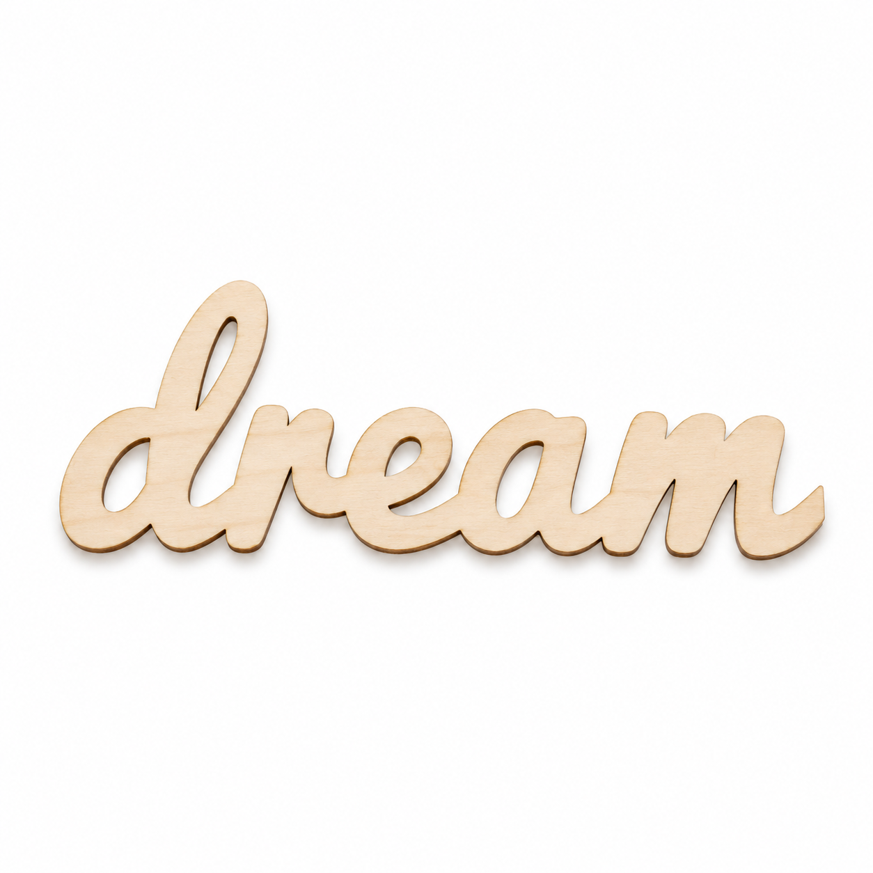 Dream Script Sign | Laser Cut Επιγραφή από Πλεξιγκλάς & MDF