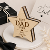 ⭐ Best Dad Ever – Ξύλινο Αστέρι για τον Μπαμπά