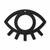 Boho Eye ξύλινο laser cut στοιχείο με βλεφαρίδες και κεντρικό κυκλικό άνοιγμα για DIY λαμπάδες, γούρια και προσωποποιημένες δημιουργίες – So Cute Cut.