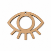 Boho Eye ξύλινο laser cut στοιχείο με βλεφαρίδες και κεντρικό κυκλικό άνοιγμα για DIY λαμπάδες, γούρια και προσωποποιημένες δημιουργίες – So Cute Cut.