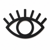 Ξύλινο laser cut στοιχείο Boho Eye with Lashes με βλεφαρίδες και κεντρικό κυκλικό άνοιγμα για DIY λαμπάδες, γούρια, μπομπονιέρες και παιδικές δημιουργίες – So Cute Cut.