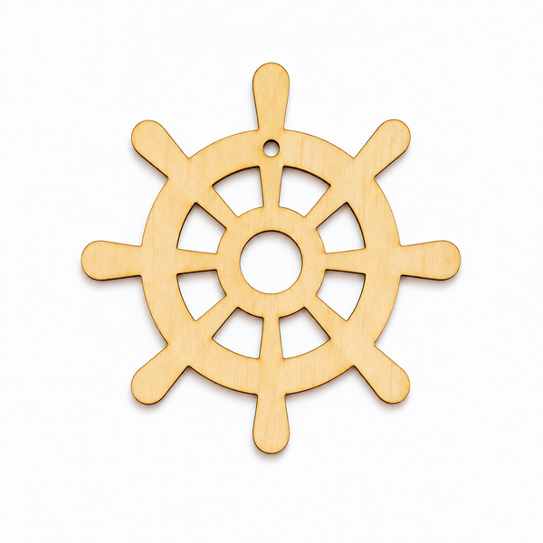Modern Ship Wheel | Μοντέρνο Ξύλινο & Ακρυλικό Τιμόνι Πλοίου