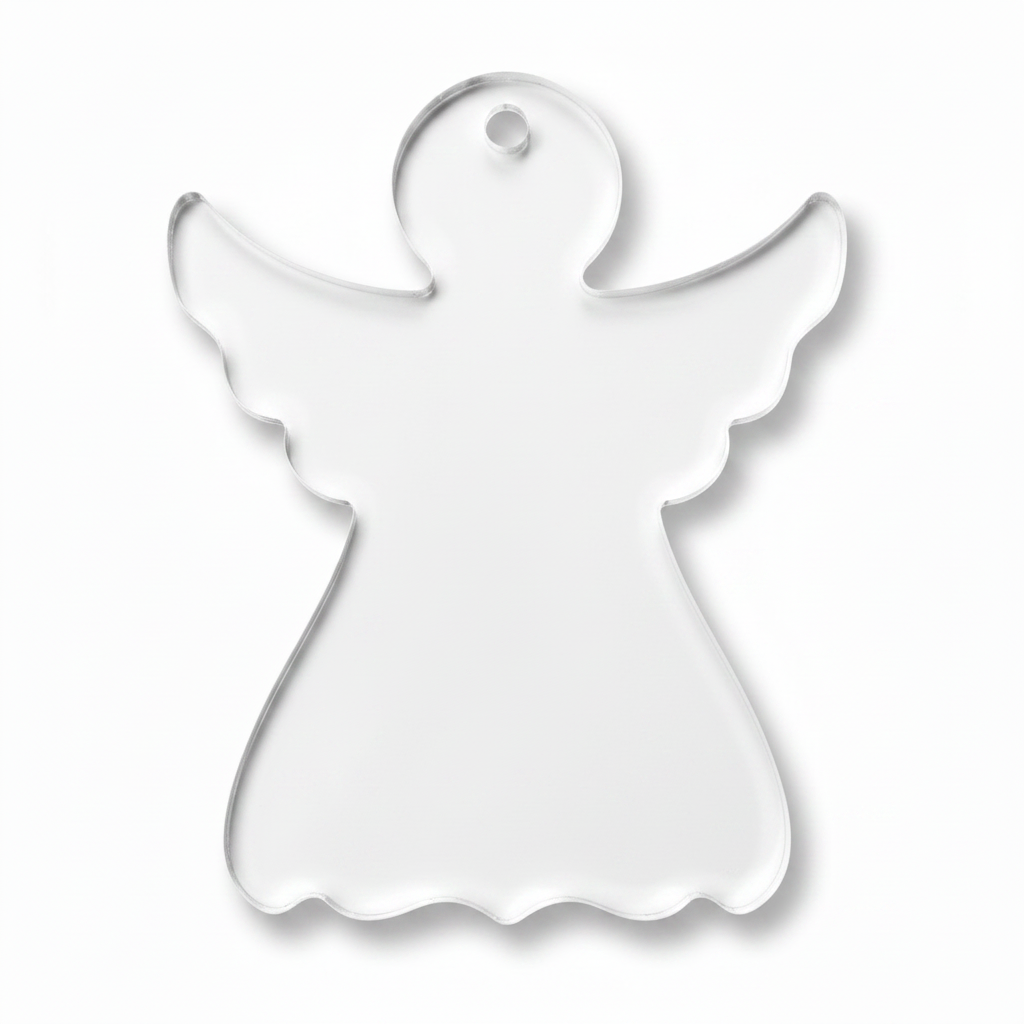 Classic Angel Laser Cut Shape της So Cute Cut από MDF, πλεξιγκλάς και καθρέφτη για χριστουγεννιάτικες κατασκευές, γούρια και DIY δημιουργίες.
