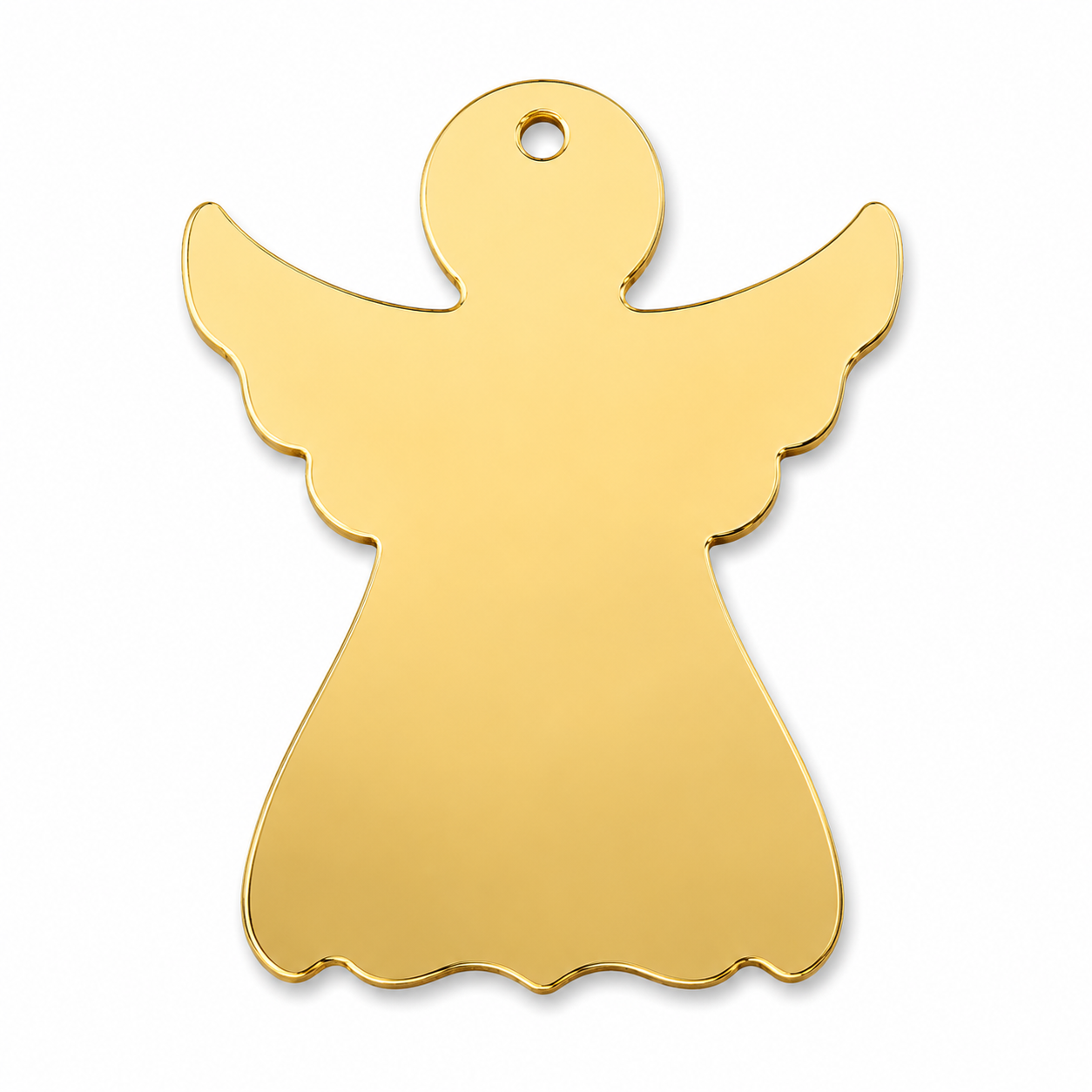 Classic Angel Laser Cut Shape της So Cute Cut από MDF, πλεξιγκλάς και καθρέφτη για χριστουγεννιάτικες κατασκευές, γούρια και DIY δημιουργίες.