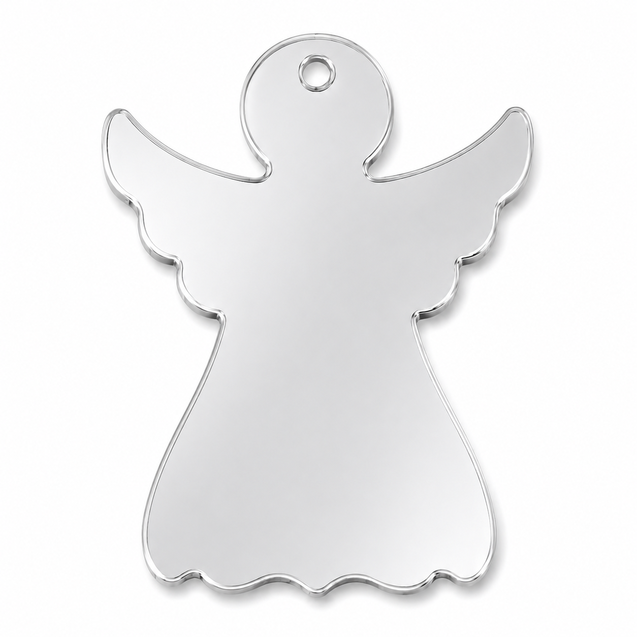 Classic Angel Laser Cut Shape της So Cute Cut από MDF, πλεξιγκλάς και καθρέφτη για χριστουγεννιάτικες κατασκευές, γούρια και DIY δημιουργίες.