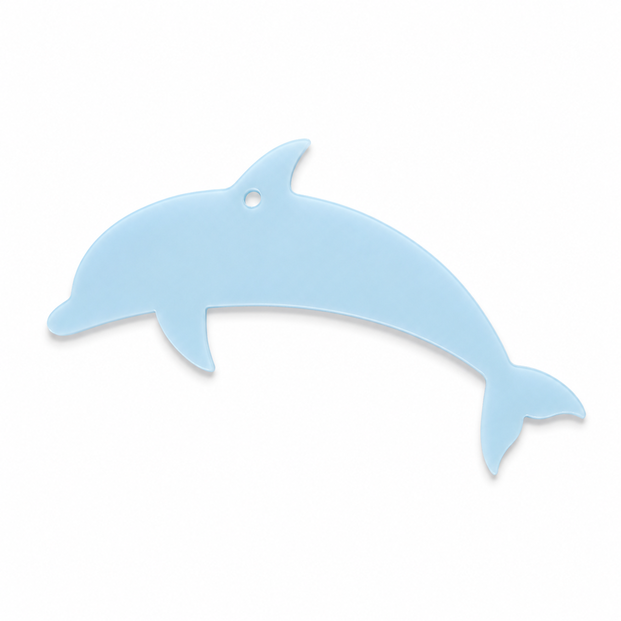 Classic Dolphin Hanging Shape από MDF, πλεξιγκλάς και καθρέφτη για μπομπονιέρες, DIY και ναυτικές δημιουργίες | So Cute Cut