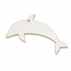 Classic Dolphin Hanging Shape από MDF, πλεξιγκλάς και καθρέφτη για μπομπονιέρες, DIY και ναυτικές δημιουργίες | So Cute Cut