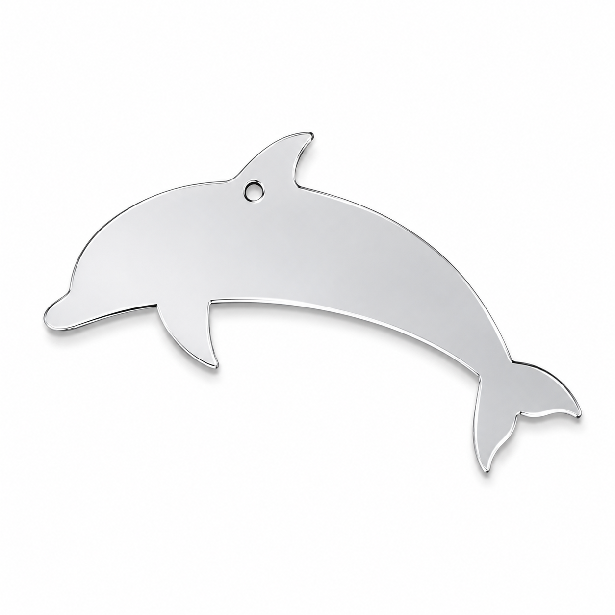 Classic Dolphin Hanging Shape από MDF, πλεξιγκλάς και καθρέφτη για μπομπονιέρες, DIY και ναυτικές δημιουργίες | So Cute Cut