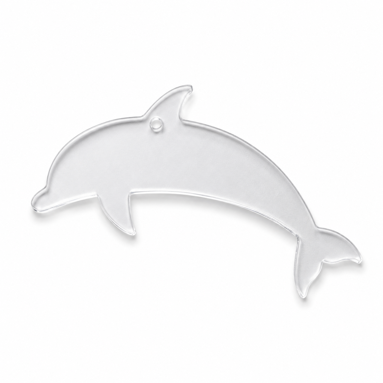 Classic Dolphin Hanging Shape από MDF, πλεξιγκλάς και καθρέφτη για μπομπονιέρες, DIY και ναυτικές δημιουργίες | So Cute Cut