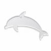 Classic Dolphin Hanging Shape από MDF, πλεξιγκλάς και καθρέφτη για μπομπονιέρες, DIY και ναυτικές δημιουργίες | So Cute Cut