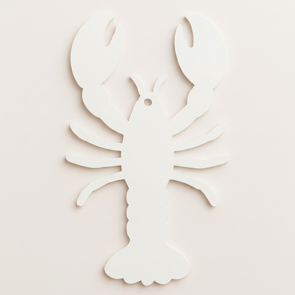 Coral Lobster αστακός από πλεξιγκλάς Laser Cut για μπομπονιέρες βάπτισης, ναυτική διακόσμηση και καλοκαιρινές DIY δημιουργίες | So Cute Cut