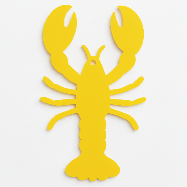 Coral Lobster αστακός από πλεξιγκλάς Laser Cut για μπομπονιέρες βάπτισης, ναυτική διακόσμηση και καλοκαιρινές DIY δημιουργίες | So Cute Cut