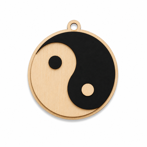 Yin Yang Wood Collection Ξύλινο Κρεμαστό Διακοσμητικό