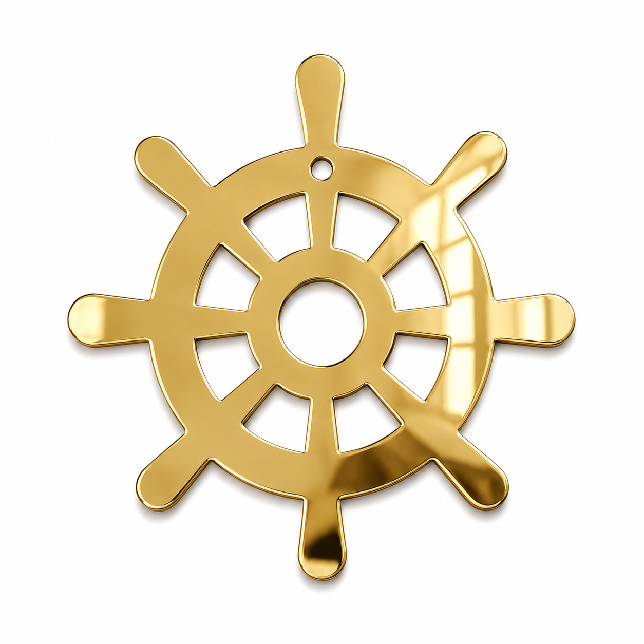 Modern Ship Wheel | Μοντέρνο Ξύλινο & Ακρυλικό Τιμόνι Πλοίου