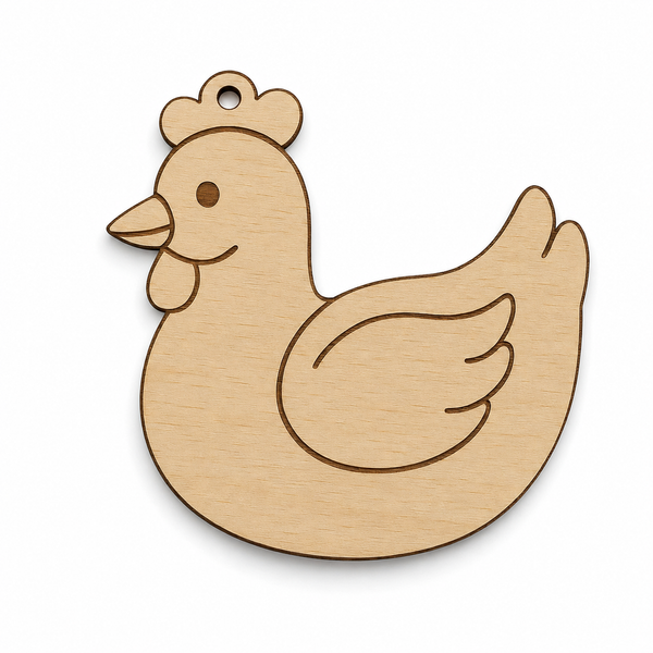 Ξύλινη Κοτούλα Baby – Laser Cut Χειροποίητη Φιγούρα
