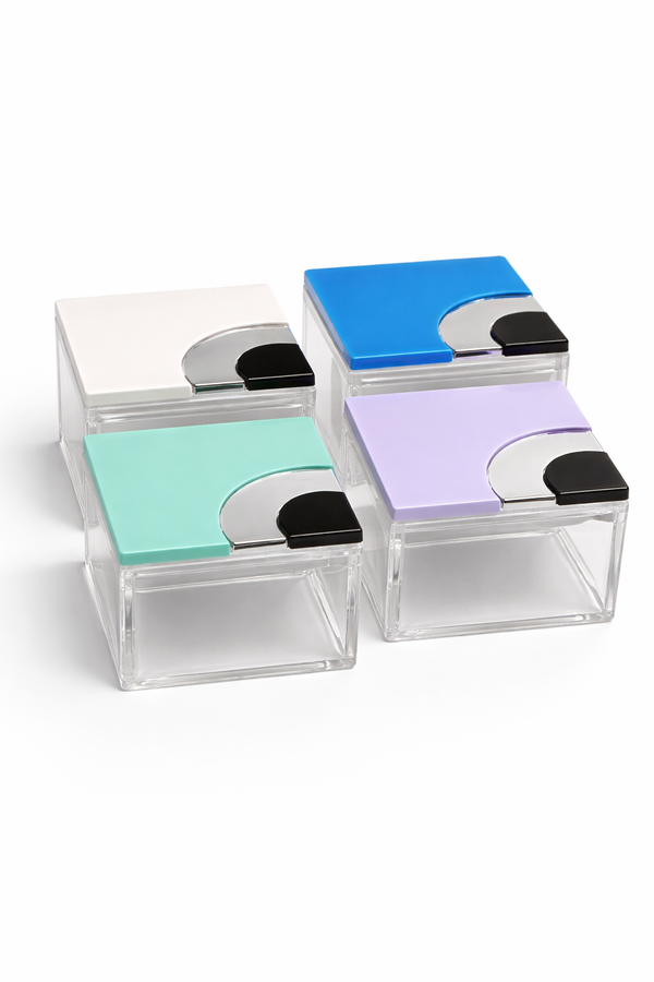 Τετράγωνο Διακοσμητικό Κουτί με Μισό Μάτι