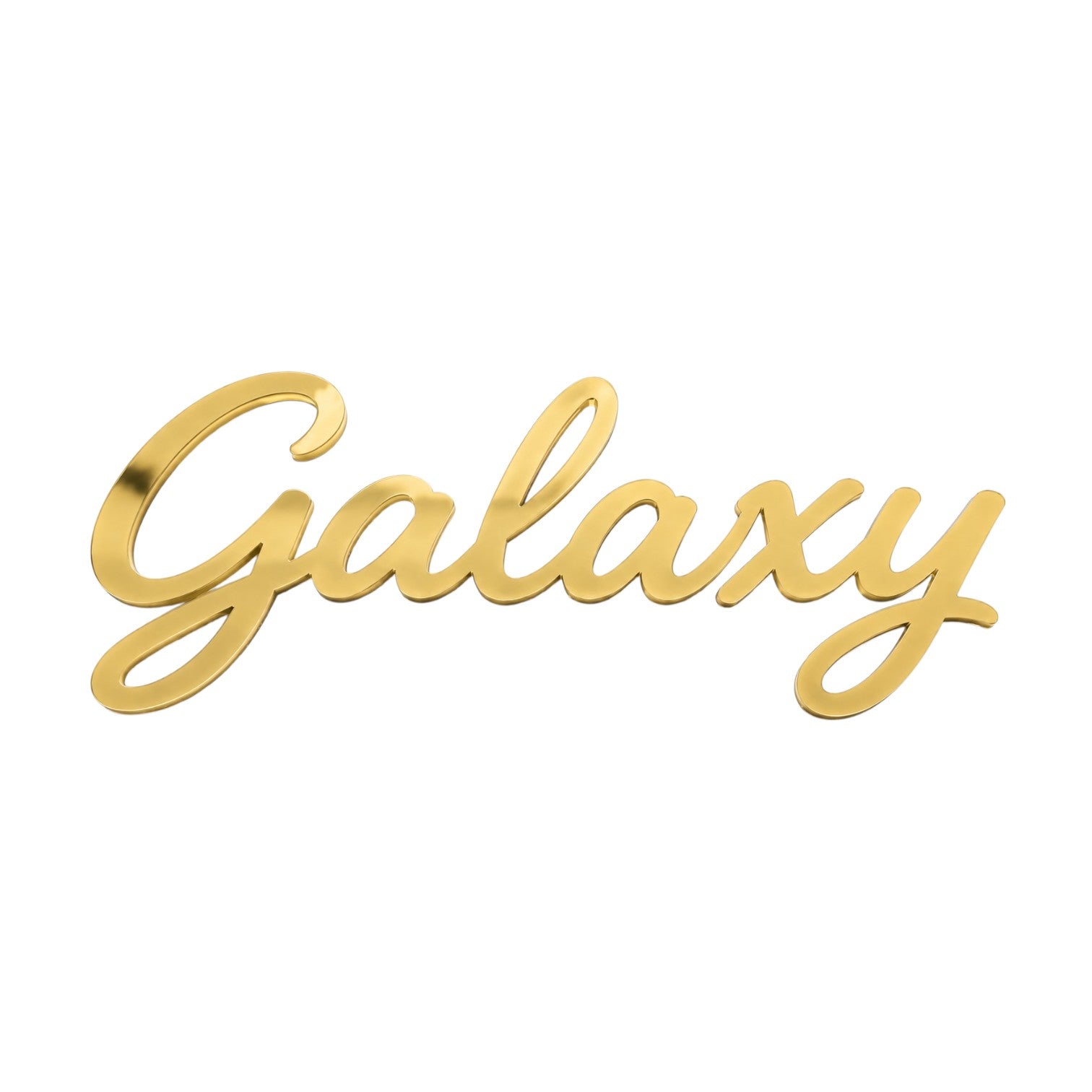 Galaxy Script Sign | Laser Cut Επιγραφή από Πλεξιγκλάς & MDF