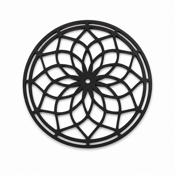 Ξύλινο στοιχείο ονειροπαγίδα Lotus Dreamcatcher από MDF για DIY κατασκευές, μπομπονιέρες, macramé, λαμπάδες και διακοσμητικές δημιουργίες.