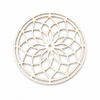 Ξύλινο στοιχείο ονειροπαγίδα Lotus Dreamcatcher από MDF για DIY κατασκευές, μπομπονιέρες, macramé, λαμπάδες και διακοσμητικές δημιουργίες.